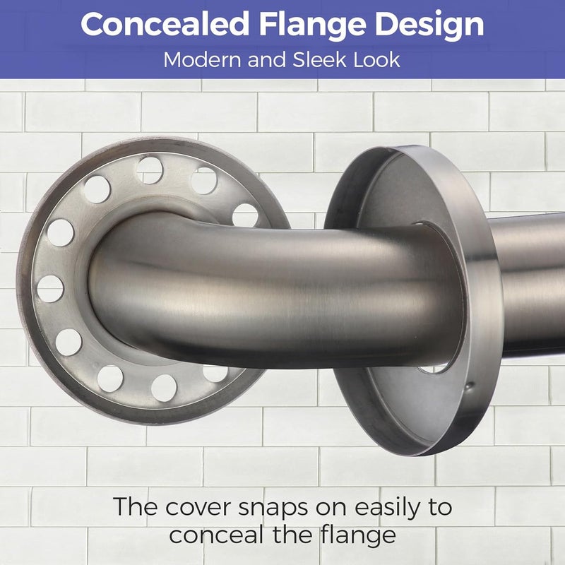 stardrix Grab Bar Bundle for ADA Compliance, Brushed Stainless Steel Grab Bar Set for Commercial and Residential Restrooms, 1.5" Diameter - 18", 36", 42" - Pack of 3 - Image 2